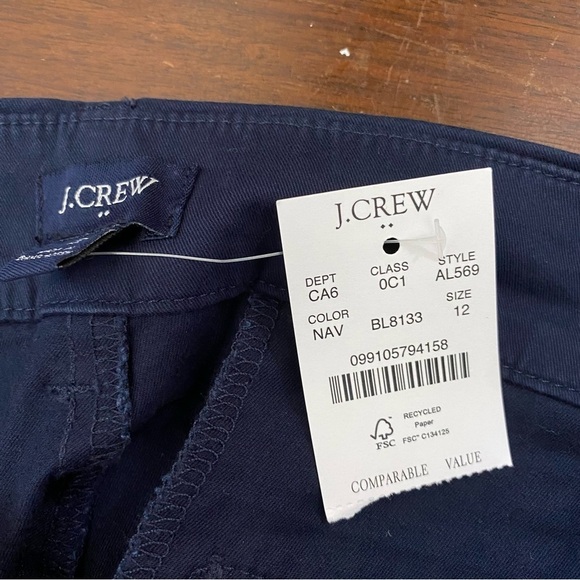 J.crew Womens Navy blue 9” Chino Shorts size 12 - Picture 5 of 10